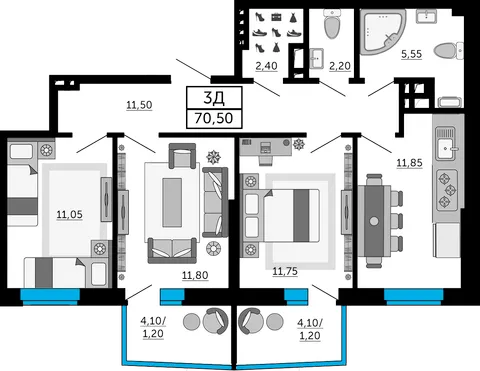 План квартиры
