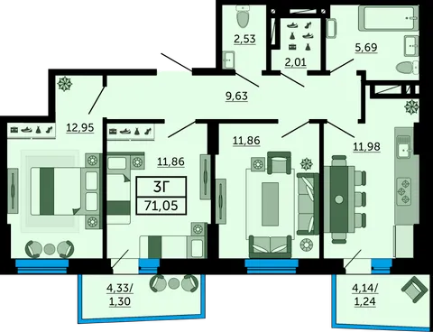 План квартиры