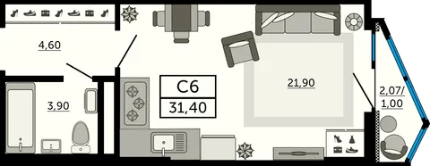План квартиры