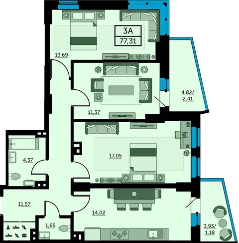 План квартиры