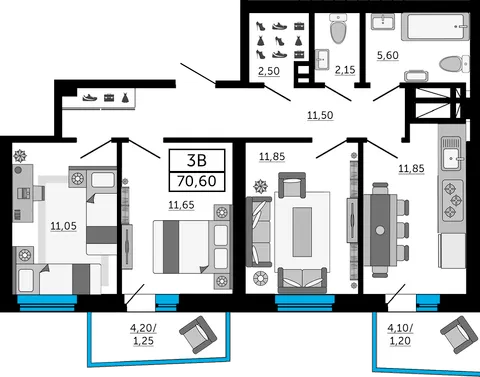 План квартиры