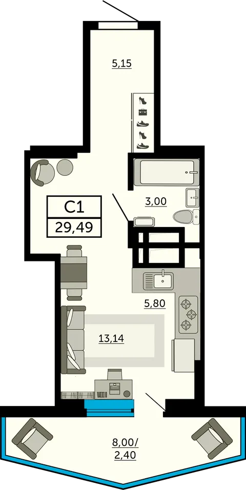 План квартиры