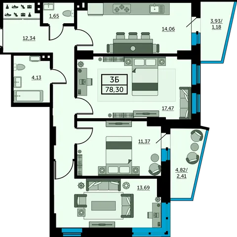 План квартиры