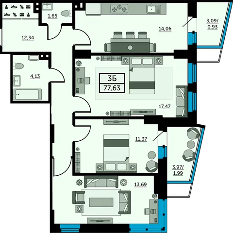 План квартиры