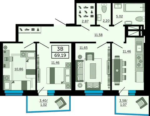 План квартиры